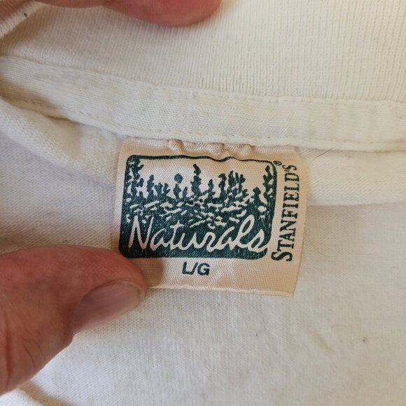 VTG 80s Single Stitch Native American Eastern Woodland Publishing Fishing Tshirt - Picture 9 of 9